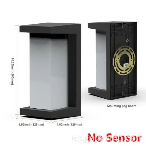 Luz de pared al aire libre impermeable para jardines elegantes